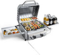 Tabletop Gas Grill, Stainless Steel Portable Propane Grill by Electactic