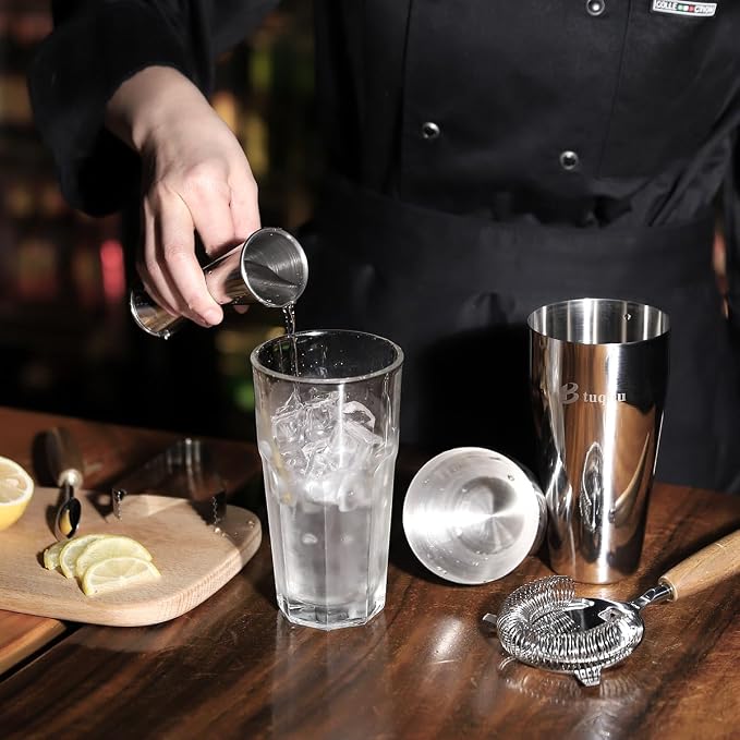 Cocktail Shaker Set with Stand, Mixology Bartender Kit - Image 7