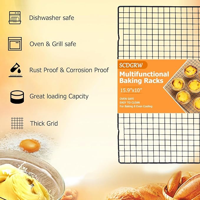2PCS Cooling Racks for Baking and Cooking - Image 5