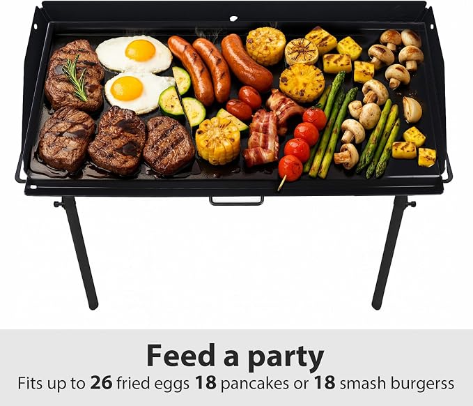 Utheer 37" x 17" Ceramic Nonstick Cast Iron Griddle - Image 8