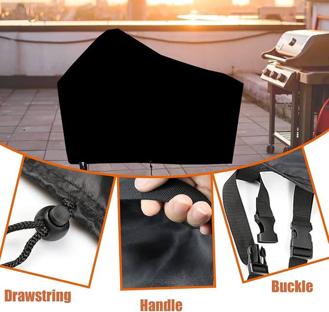 Kamado Ceramic BBQ Grill Cover for Big Green Egg, Heavy Duty Waterproof Grill - Image 6