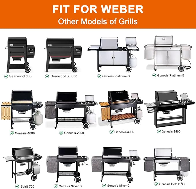 Full-Size Griddle Inserts for Weber Spirit 300 & Spirit II 300 Series Grills - Image 4