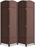 4 Panel Room Divider, 6Ft Folding Privacy Screen, Tall by cocosica