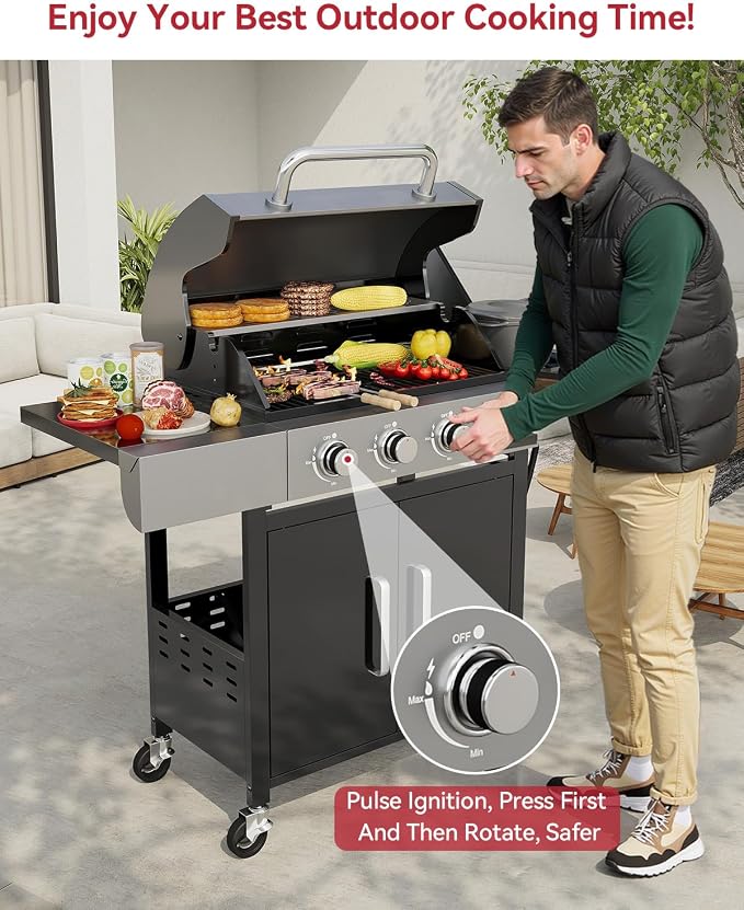 Aoxun 4-Burner Propane Grill - Image 3