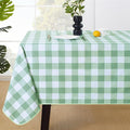 MOSAYT Rectangle Vinyl Tablecloth, 100% Waterproof Buffalo Gingham Plastic by MOSAYT