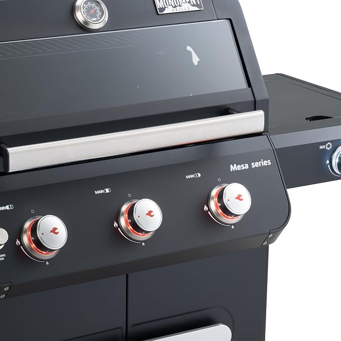 Monument Grills 3+1 Outdoor Barbecue Stainless Steel Propane Gas Grill - Image 9