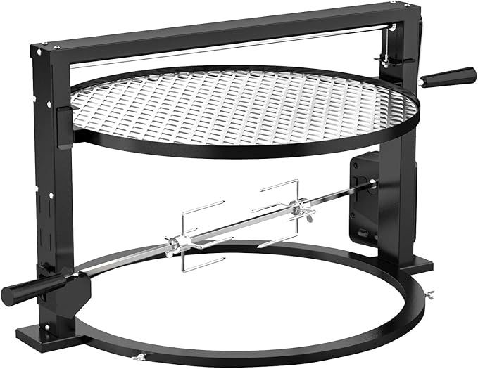 only fire Santa-maria Style Grill Rotisserie System Adjustable Cooking Grate by onlyfire