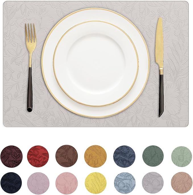 Romanstile Vinyl Placemats Set of 6-12 X 18 Inch by Romanstile