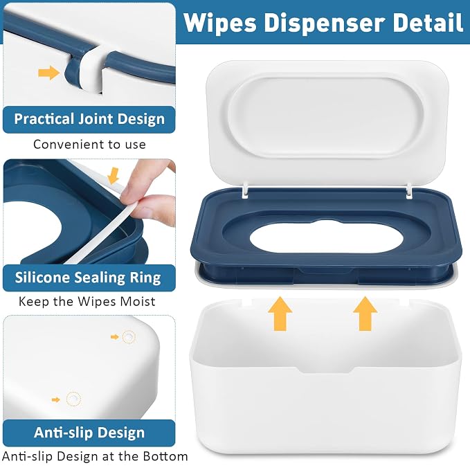 6 Pack Baby Wipes Dispenser Wipe Holder - Image 3