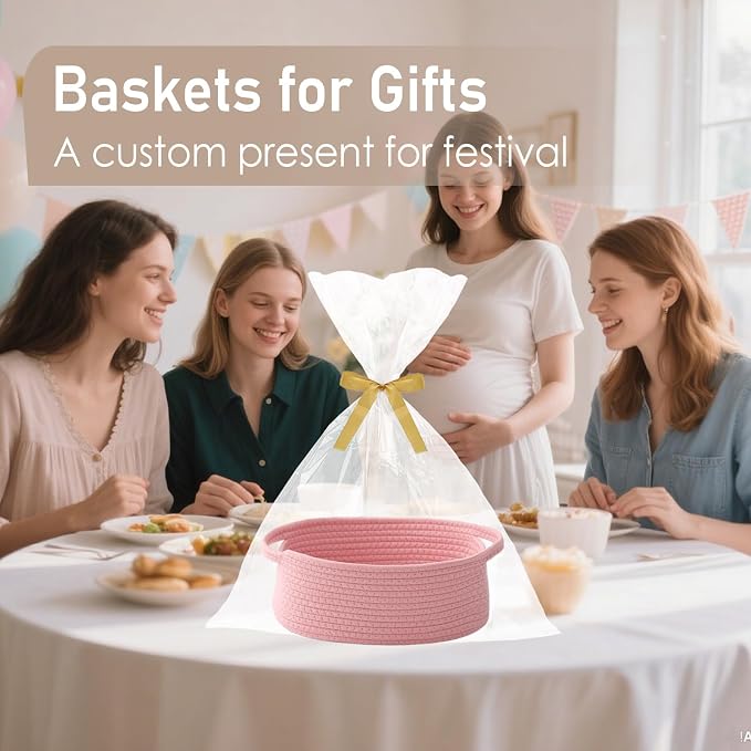 Woven Basket, Small Rope Storage Bin - Image 4