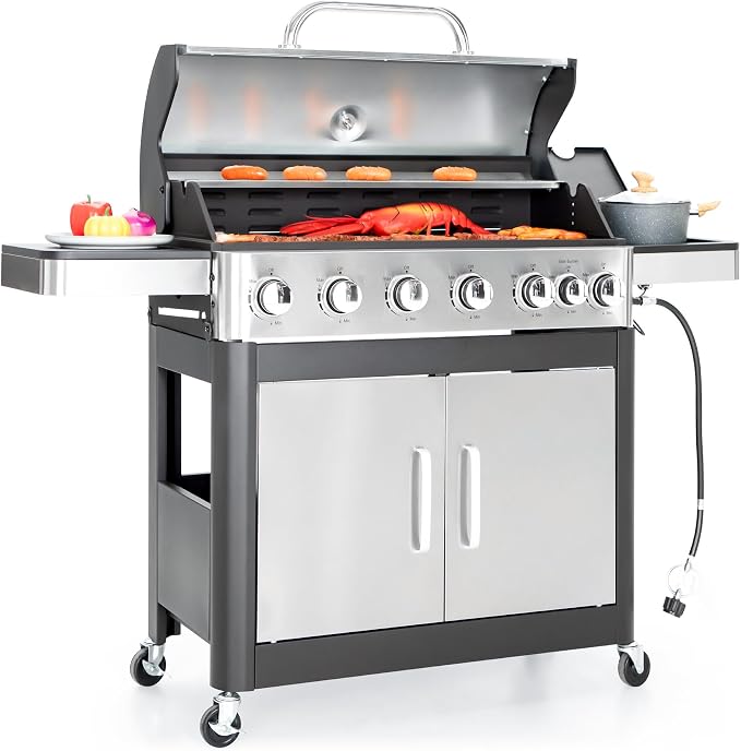 Captiva Designs 6-Burner Propane Gas BBQ Grill by CaptivaDesigns