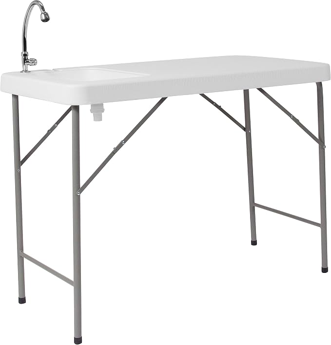 Flash Furniture Wesley 4' Portable Fish Cleaning Table by FlashFurniture