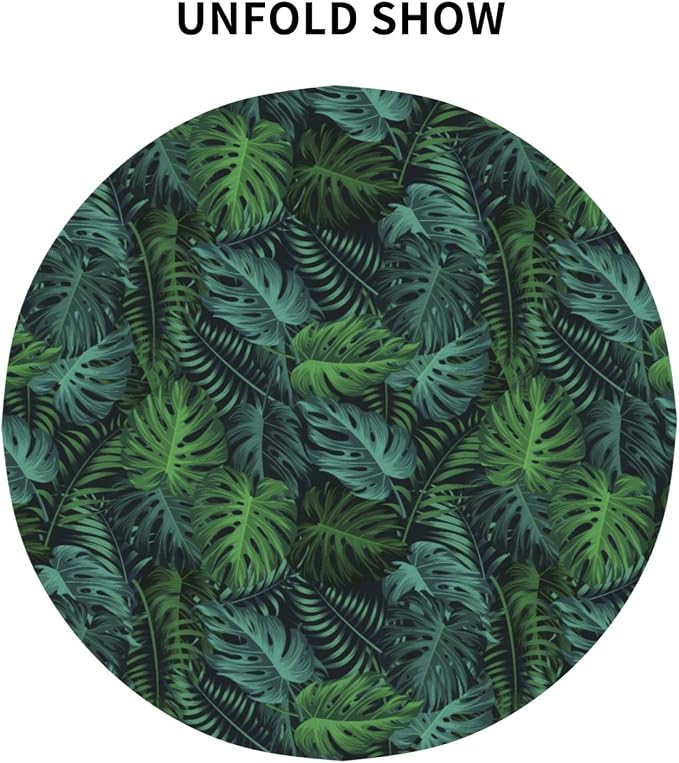 Frond Round Tablecloth Hemp Palm - Image 4