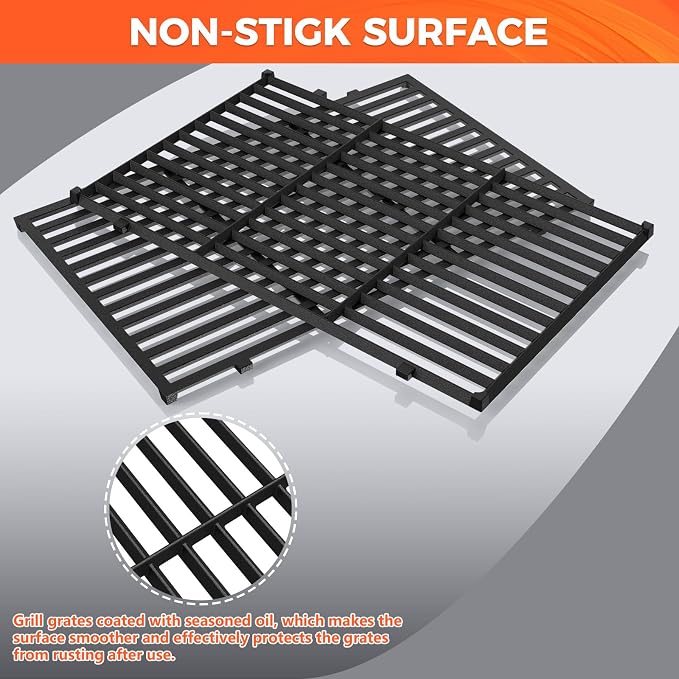 QuliMetal 19.5" Grill Grates for Weber Genesis 300 Series, Genesis E310 E320 - Image 4