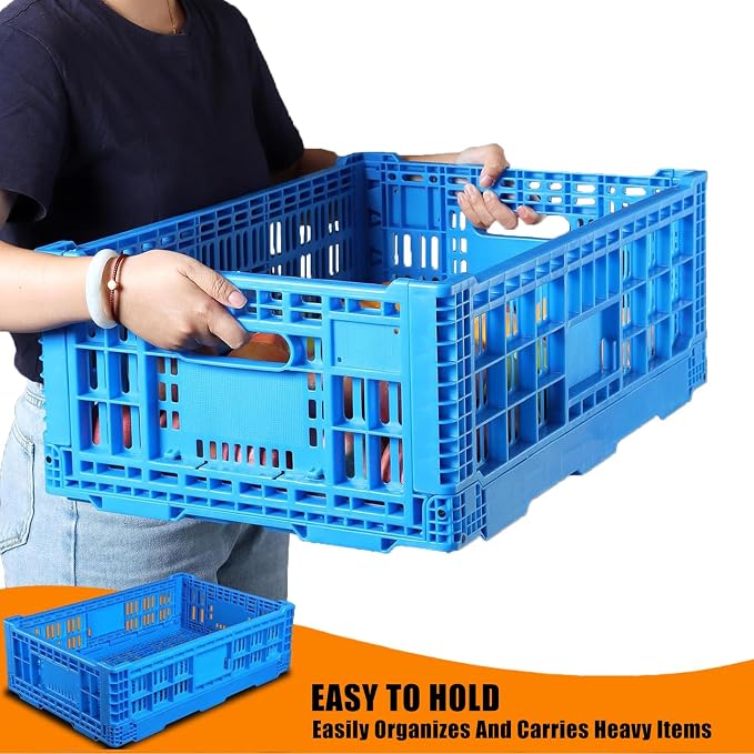Collapsible Storage Bin/Crates，52L Foldable Baskets, Storage Baskets and Bins - Image 3