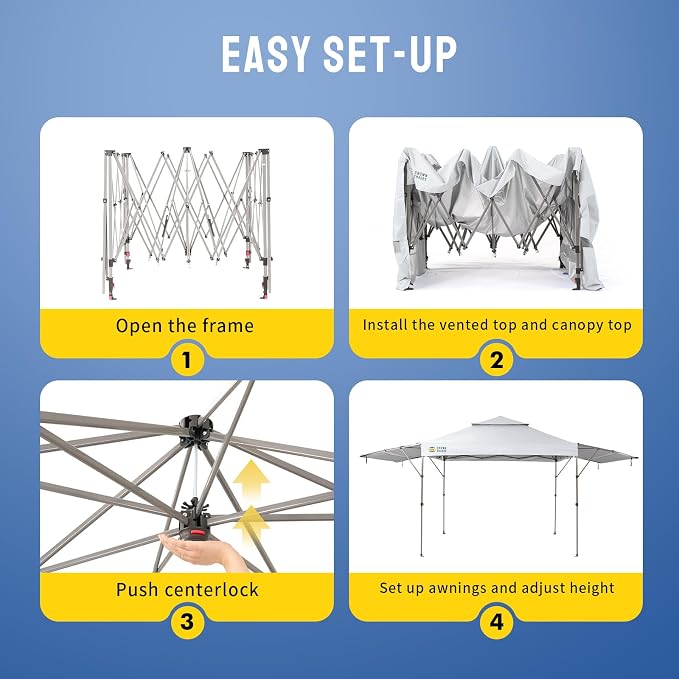 CROWN SHADES 10x10 Pop Up Canopy Tent - Image 6