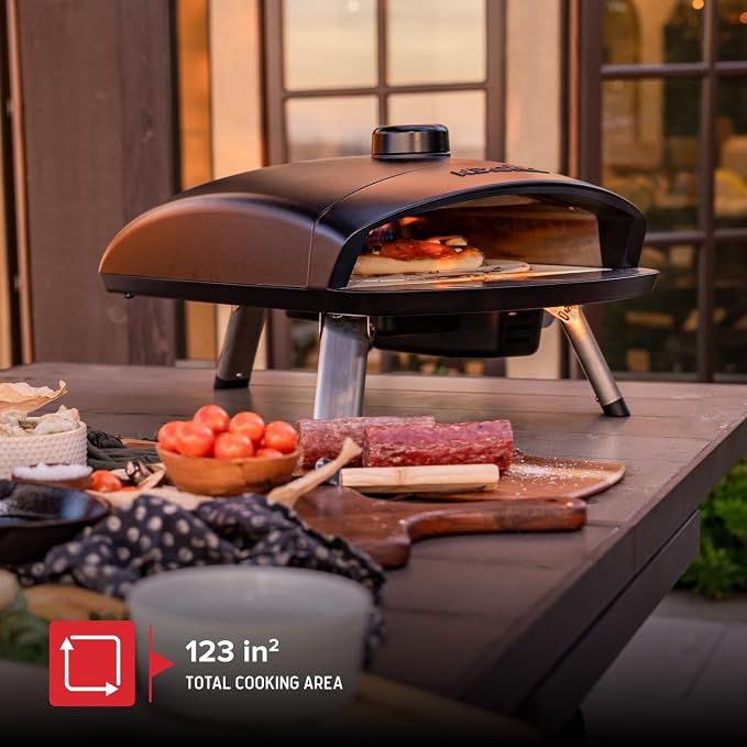 Nexgrill Ora 12" Tabletop Propane Pizza Oven, Cast Aluminum Frame, Portable Gas - Image 5