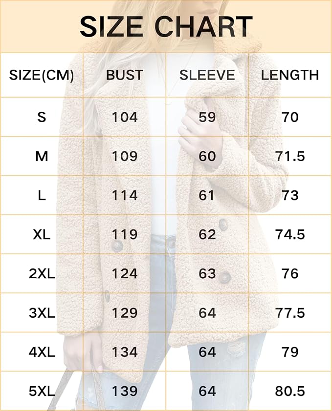 Women's Winter Warm Plush Cardigan Fuzzy Fleece Lapel Jacket - Image 7