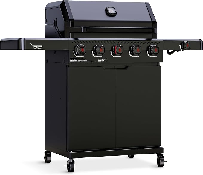 Brand-Man PRO 5-Burner Propane Gas Grill, 14000 BTUs Searing Zone by Brand-ManGrills