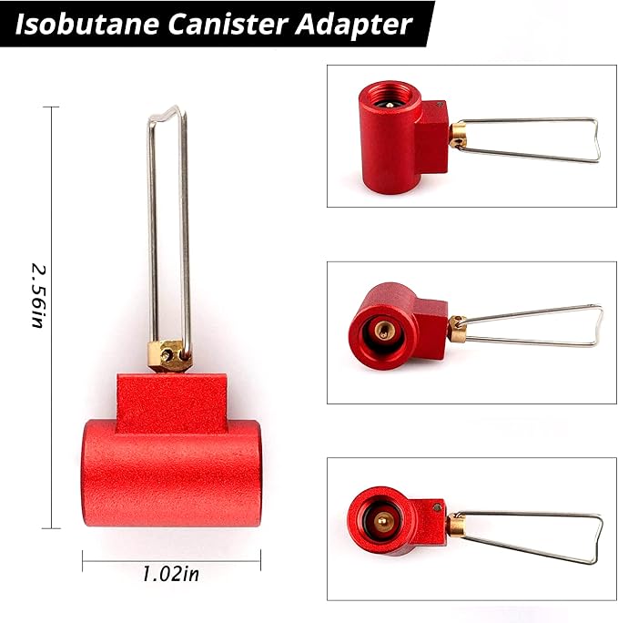 Camping Stove Burners Gas Refill Adapters EN417 Lindal Valve Canister Shifter - Image 5