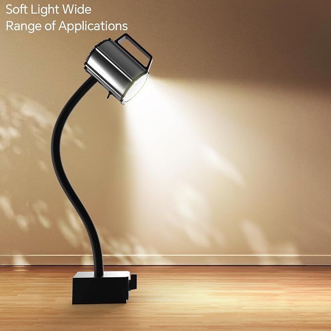Super Strong Magnetic Base LED Work Light, 800 Lumens IP66 Waterproof Gooseneck - Image 2