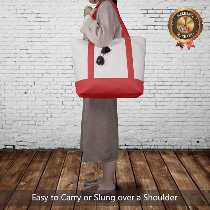 TOPDesign 6-Pack Canvas Tote Bags - Image 2