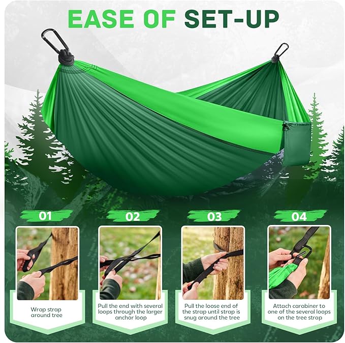 Hammock for Camping, Extra Large Double Size, 600 lb Capacity