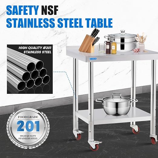 Stainless Steel Table for Prep & Work - Image 3