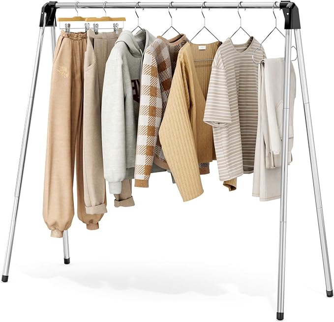 Clothes Drying Rack, Foldable Drying Rack Clothing, Stainless Steel Laundry Rack by TOOLF