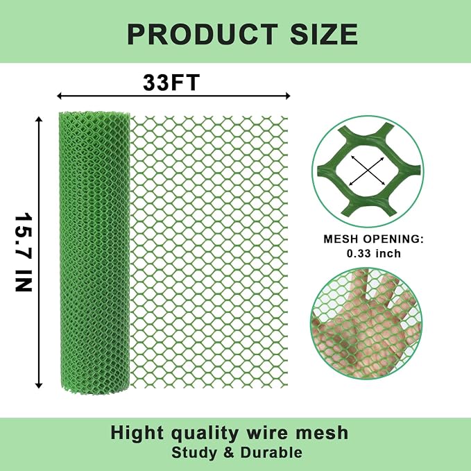 vensovo Plastic Wire Mesh 16IN x 33FT Roll - Image 2