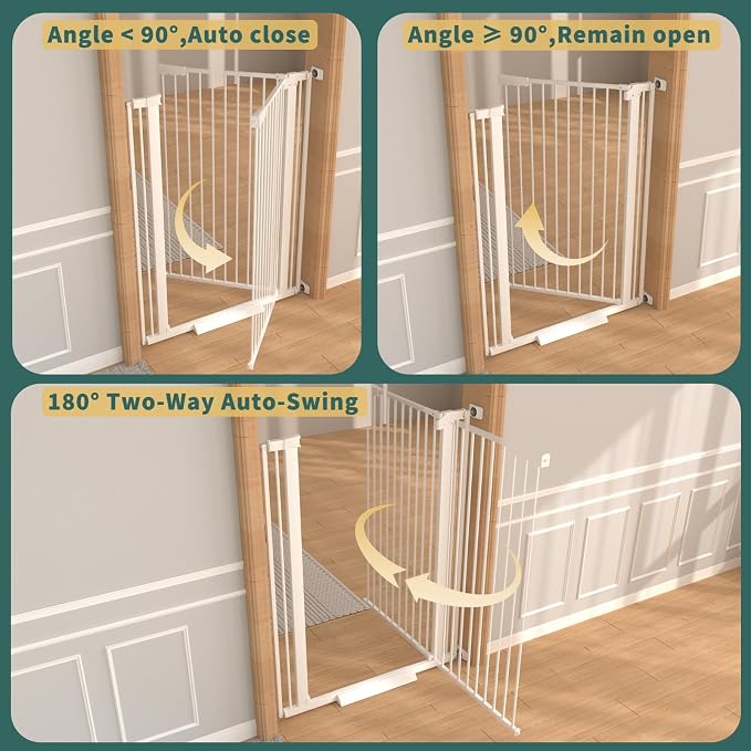 40.55" Tall 1.37" Ultra Narrow Spacing Dogs Pets Baby Gate - Image 9