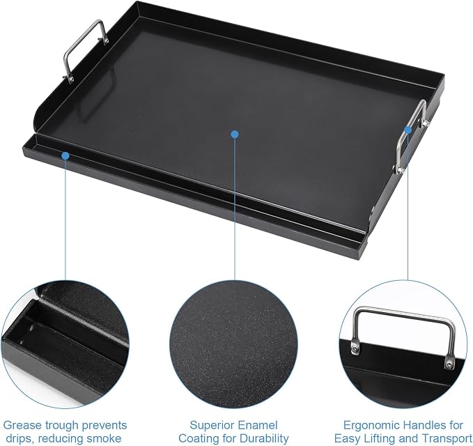 Universal Griddle Plate for Gas Grill – Premium Ceramic Coating Cooking Griddle - Image 3