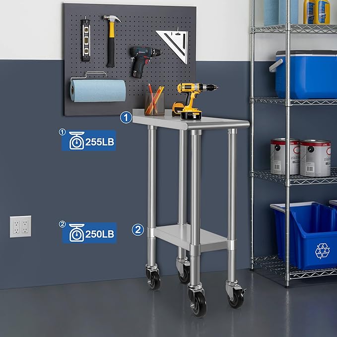HARDURA Stainless Steel Commercial Work Table - Image 3