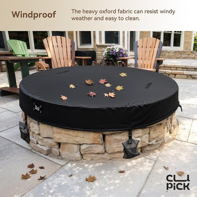 Outdoor Fire Pit Cover Round, In Ground Fire Pit Cover - Image 6