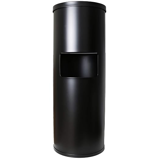 Black Stainless Steel Floor Stand Wipe Dispenser by MonkeyMovement