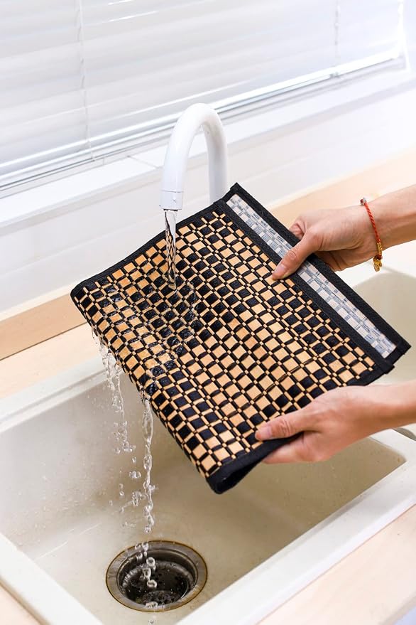 Bamboo Placemats Set of 4, Woven Table Mats - Image 9