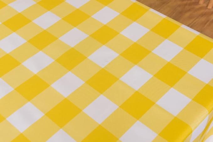 Cupuamon 2 Pack Waterproof Polyester Fabic Square Checkered Tablecloth，54x54 - Image 7