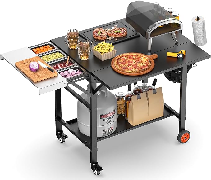 Pizza Oven Table, Grill Cart Table by GriddleAccessories