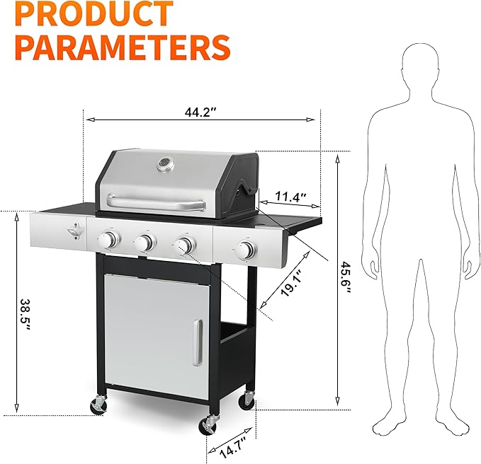 3-Burner Propane Grill - Image 4
