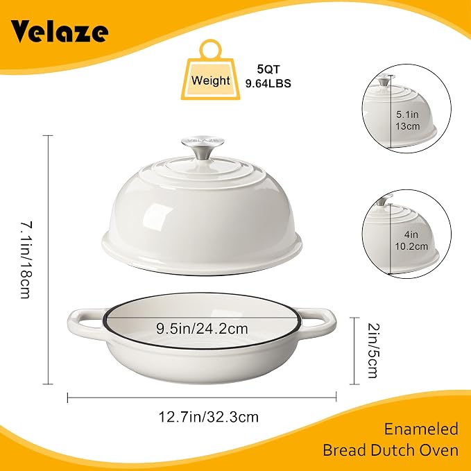Velaze Enameled Cast Iron Dutch Oven - Image 2