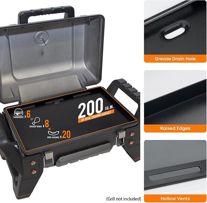 Stanbroil Griddle Insert for Charbroil Grill2Go X200 Portable Gas Grill - Image 4