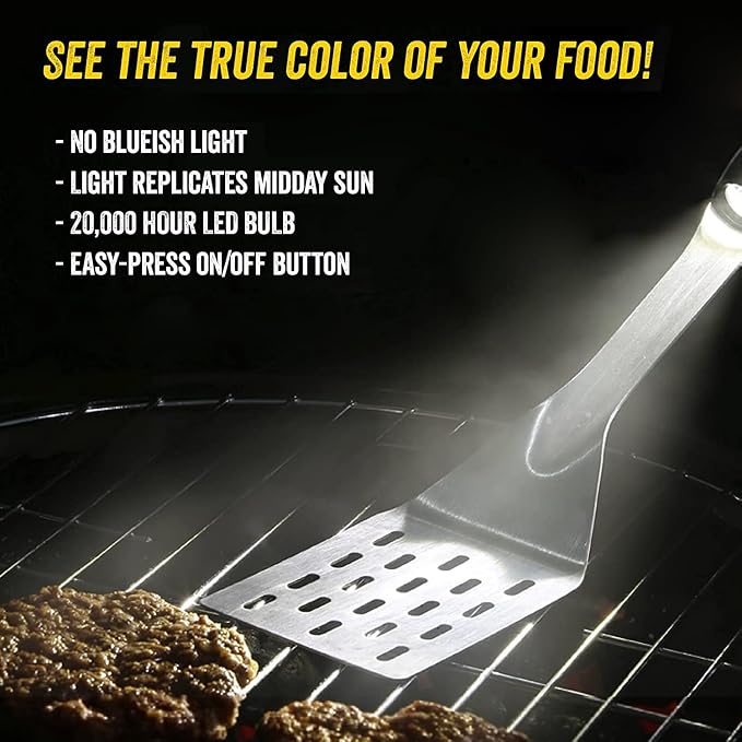 Grill Light Stainless Steel BBQ Grilling Fish Spatula - Image 3