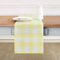 Solino Home Linen Checkered Table Runner 60 Inches by SolinoHome