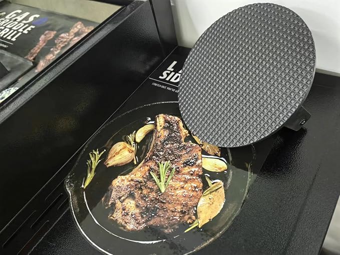 Firsgrill Burger Press 7.08" Round, Heavy-Duty Cast Iron Smash Burger Press - Image 5