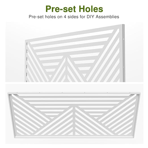 Casaphoria 72" H x 47" W Metal Outdoor Privacy Screen, Freestanding Decorative - Image 4