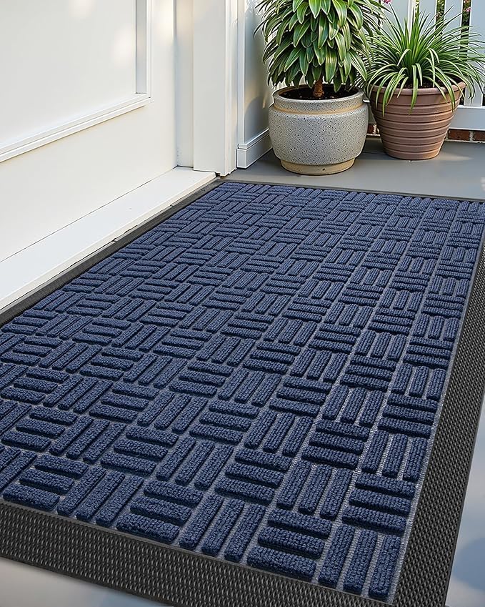 Color&Geometry Front Door Mat Outside Entrance, Heavy Duty Non Slip Low Profile by COLORG