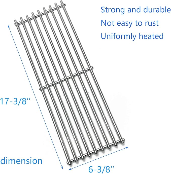 17-3/8” Stainless Steel 5 Grid Grates - Image 2