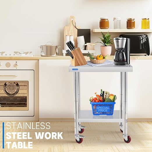 Stainless Steel Table for Prep & Work - Image 8