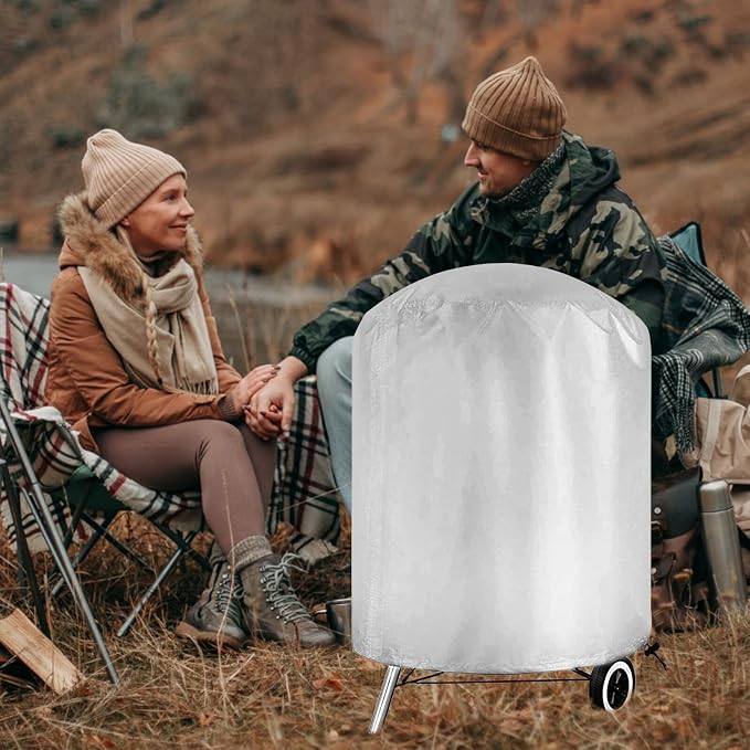 Mikikit Polyester Outdoor Grill Cover BBQ Barbecue Protective Cover - Image 3
