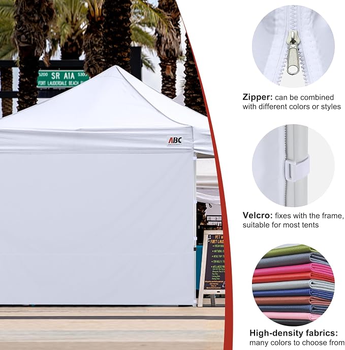 ABCCANOPY Instant Canopy SunWall 8x8 FT, 1 Pack Sidewall Only, No Frame or Top - Image 6